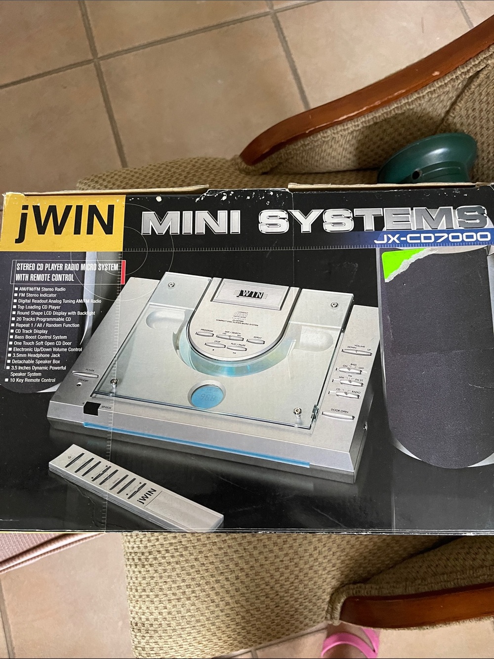 Mini Systems JX-CD7000 Silver Stereo CD Player with Remote